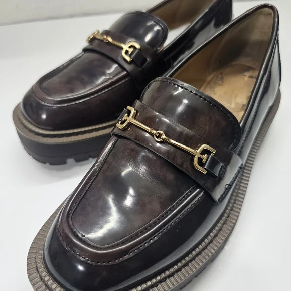 Sam Edelman Laurs Llug Platform Sole Loafers Womens in Brown - Picture 4 of 10